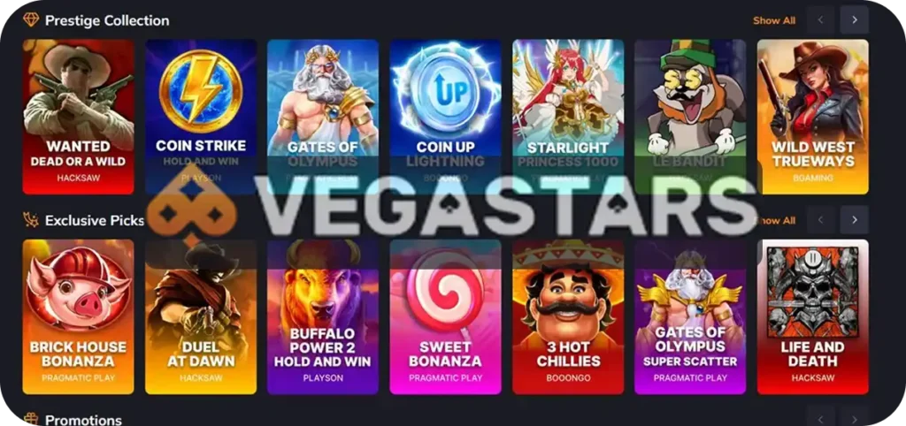 Vegastars Games Collection