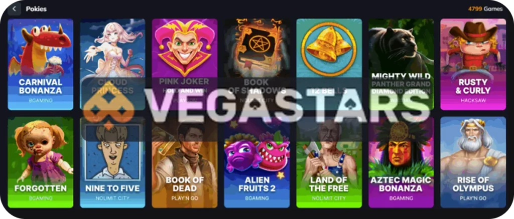 Vegastars Pokies